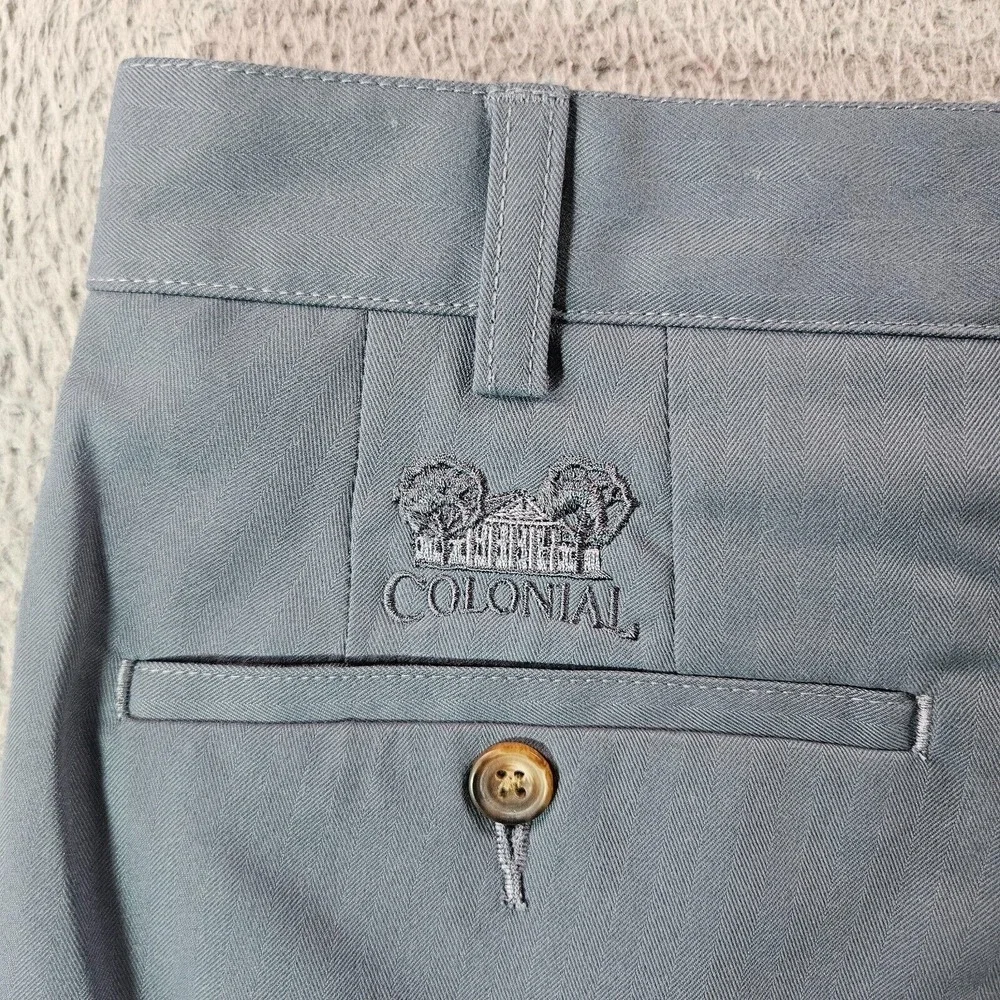 Donald Ross Shorts‎ Men 38 x 8.5 Flat Front Graynish Blue